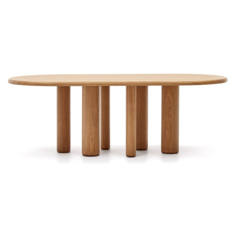 Jedálenský stôl v dekore jaseňa 105x220 cm Mailen – Kave Home