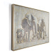 Ručne maľovaný obraz Graham & Brown Elephant Family, 80 × 60 cm