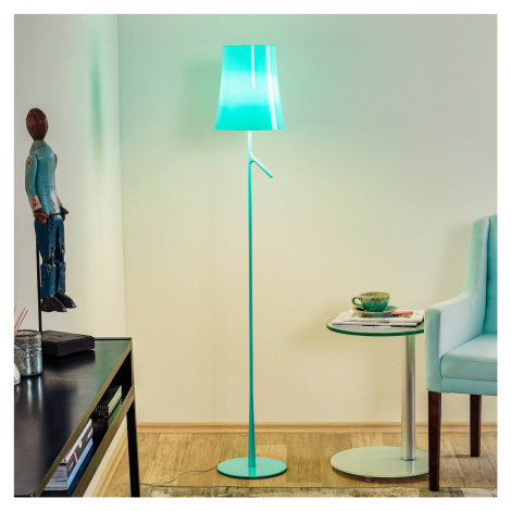 Foscarini Birdie LED Lettura stojaca akvamarín