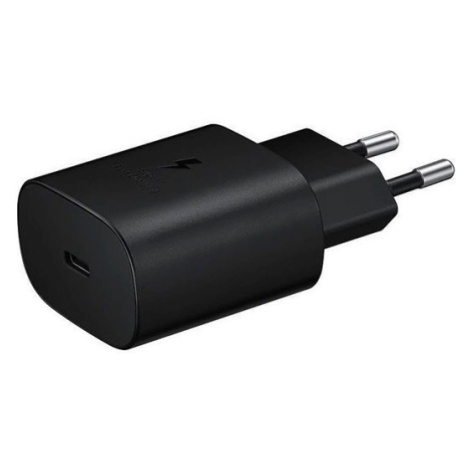 Sieťový nabíjací adaptér, 5V / 3000mA, zásuvka USB typu C, PD, rýchle nabíjanie, Samsung, čierny