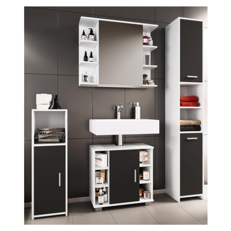 VCM 4dílná koupelnová sada Zalo II, bílá