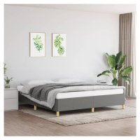 vidaXL Rám na boxspring posteľ tmavosivý 180x200 cm látka