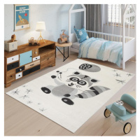 Sivý koberec s obrázkom pre deti