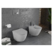 MEXEN - Lena Závesná WC misa vrátane sedátka s slow-slim, z duroplastu, svetlo šedá mat 30224061