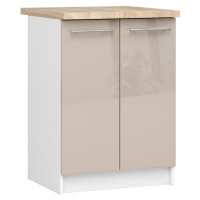 Kuchyňská skříňka Olivie S 60 cm 2D bílá/cappuccino