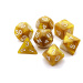 TLAMA games Sada 7 perleťových kostek pro RPG (9 barev) Barva: Bílá