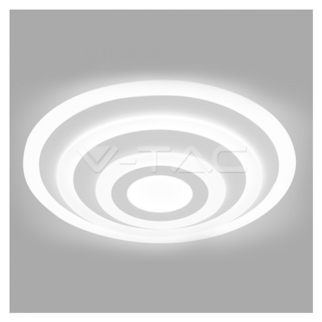 Závesné LED svietidlo okrúhle 85W, 3000K, stmievateľné, biele VT-85-3D (V-TAC)