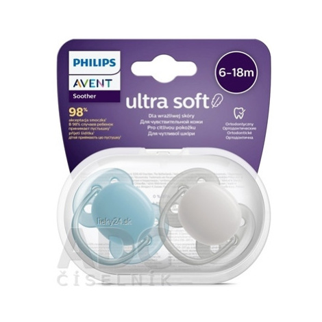 AVENT CUMLÍK Ultra Soft Premium 6-18m chlapec