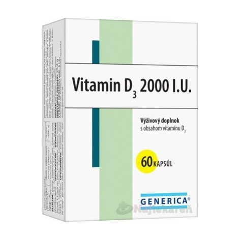 GENERICA Vitamin D3 2000 I.U., 60 ks