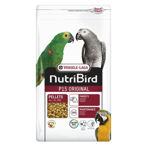 Versele Laga NutriBird P15 Original - pelety pre veľké papagáje 10kg