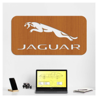 Drevený obraz - Logo auta Jaguar, Čerešňa