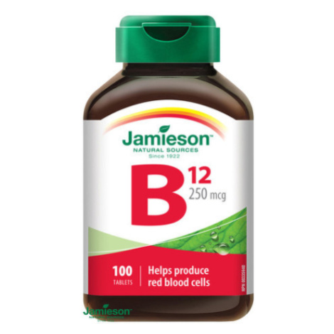 JAMIESON Vitamín B12 metylkobalamín 250 µg 100 tabliet