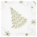 Forbyt Vianočný obrus Stromček bielo-zelená, 85 x 85 cm