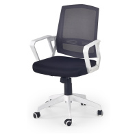 HALMAR Ascot kancelárska stolička s podrúčkami čierna / biela
