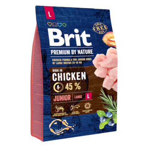 BRIT Premium by Nature Junior L granule pre šteňatá 1 ks, Hmotnosť balenia: 15 kg