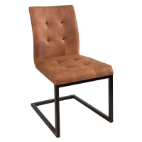 LuxD 18233 Jedálenská stolička vintage English hnedá