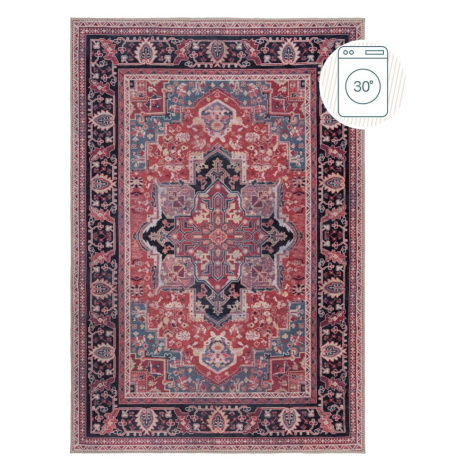 Vínovočervený umývateľný koberec s prímesou recyklovaných vlákien 120x170 cm Windsor – Flair Rug Flair Rugs