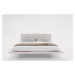 Biela dvojlôžková posteľ z bukového dreva 200x200 cm Japandic - Skandica