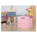 Benlemi Úložný drevený box BOKS do regálu s obdĺžnikovým úchytom Zvoľte farbu: Tmavo sivá