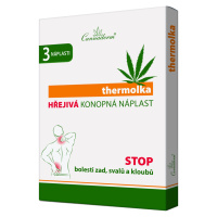 CANNADERM thermolka Hrejivá konopná náplasť 3 ks