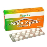 NATURICA Selén + zinok, vitamín E 30 tabliet