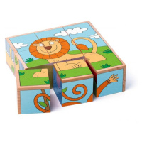 Woody Kubus 3 x 3 exotické zvieratá