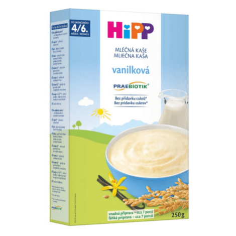 HiPP Mliečna prvá kaša praebiotik vanilková pre dojčatá od ukonč. 4/6. mesiaca 250 g