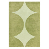 Zelený ručne tkaný vlnený koberec 160x230 cm Canvas – Asiatic Carpets