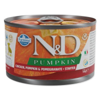 KONZERVA N&D DOG CHICKEN, PUMPKIN & POMEGRANATE STARTER PUPPY MINI 140g