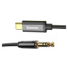 Audio kábel Baseus Yiven Aux M01 z USB-C na Aux 3,5mm 1,2 m čierny