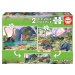 Puzzle pre deti Dino Educa 2x100 dielov 15620 farebné