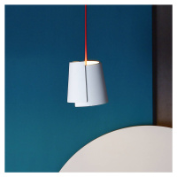 Závesná lampa Twister I, biela, Ø 18 cm