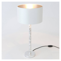 Stolová lampa Cancelliere Rotonda biela/strieborná 57 cm
