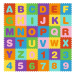 Penová podložka Puzzle čísla a písmená 178x178 cm farebná
