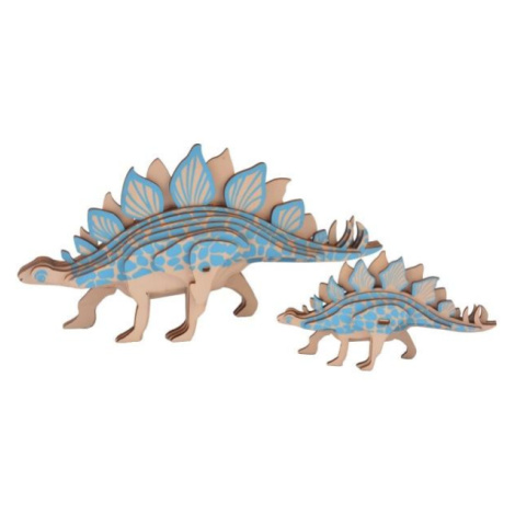 Woodcraft Drevené 3D puzzle Stegosaurus 2v1