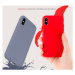 Silikónové puzdro na Apple iPhone XR Mercury Silicone čierne