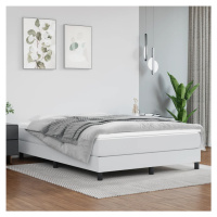 vidaXL Rám na boxspring posteľ, biely 140x200 cm, umelá koža