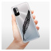 Odolné silikónové puzdro iSaprio - Writing By Feather - black - Xiaomi Redmi Note 10 5G