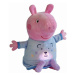 Peppa Pig 2v1 plyšový zaspávač hrajúci + svetlo, modrý, 25 cm