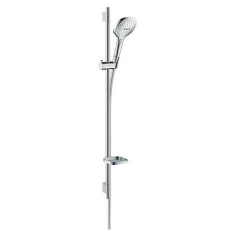 Sprchový set Hansgrohe Raindance Select E s mydlovničkou biela/chróm 26623400