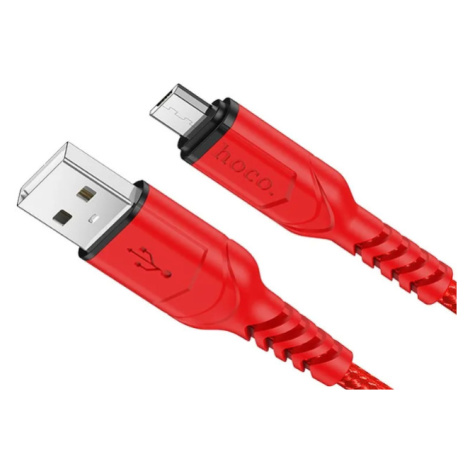 Kábel HOCO VICTORY X59, USB na microUSB 2,4A, 1 m, červený