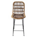 Hnedá ratanová barová stolička 106 cm - Ego Dekor