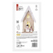LED dekor. drevená – dom so snehuliakmi, 28,5 cm, 2x AA, vnútorná, 3000K, časovač (EMOS)