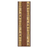 Protiskluzový běhoun na míru Zel 1004 Brown - šíře 100 cm Berfin Dywany