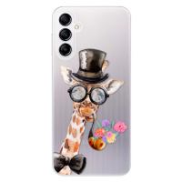 Odolné silikónové puzdro iSaprio - Sir Giraffe - Samsung Galaxy A14 / A14 5G