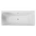 DEANTE - Hiacynt biela - Akrylátová vaňa, chrbtom k stene / voľne stojaca, obdĺžniková - 170 cm 