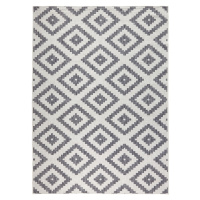 Kusový koberec Twin-Wendeteppiche 103132 grau creme – na ven i na doma - 200x290 cm NORTHRUGS - 
