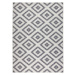 Kusový koberec Twin-Wendeteppiche 103132 grau creme – na ven i na doma - 200x290 cm NORTHRUGS - 