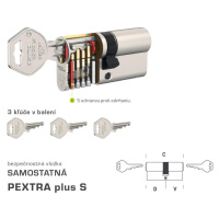 DK - PEXTRA plus S NIM - nikel matný D 35,5 + V 35,5 mm