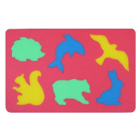 Penové puzzle koberec divoké zvieratá, 6 dielikov